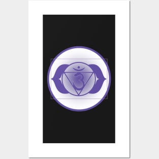 Open up your Third-Eye Chakra- Dark Green Posters and Art